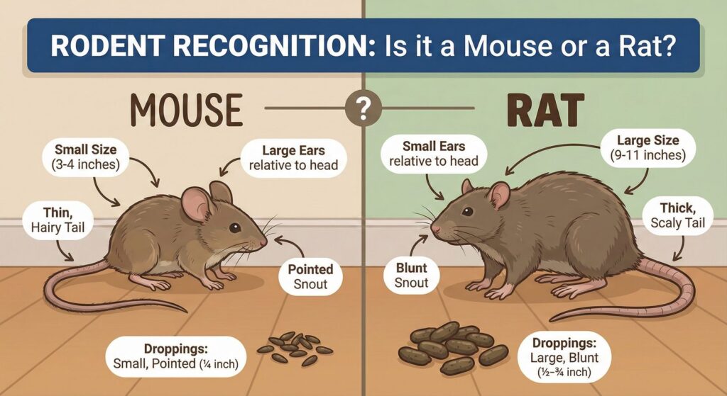 The differences between mice and rats
