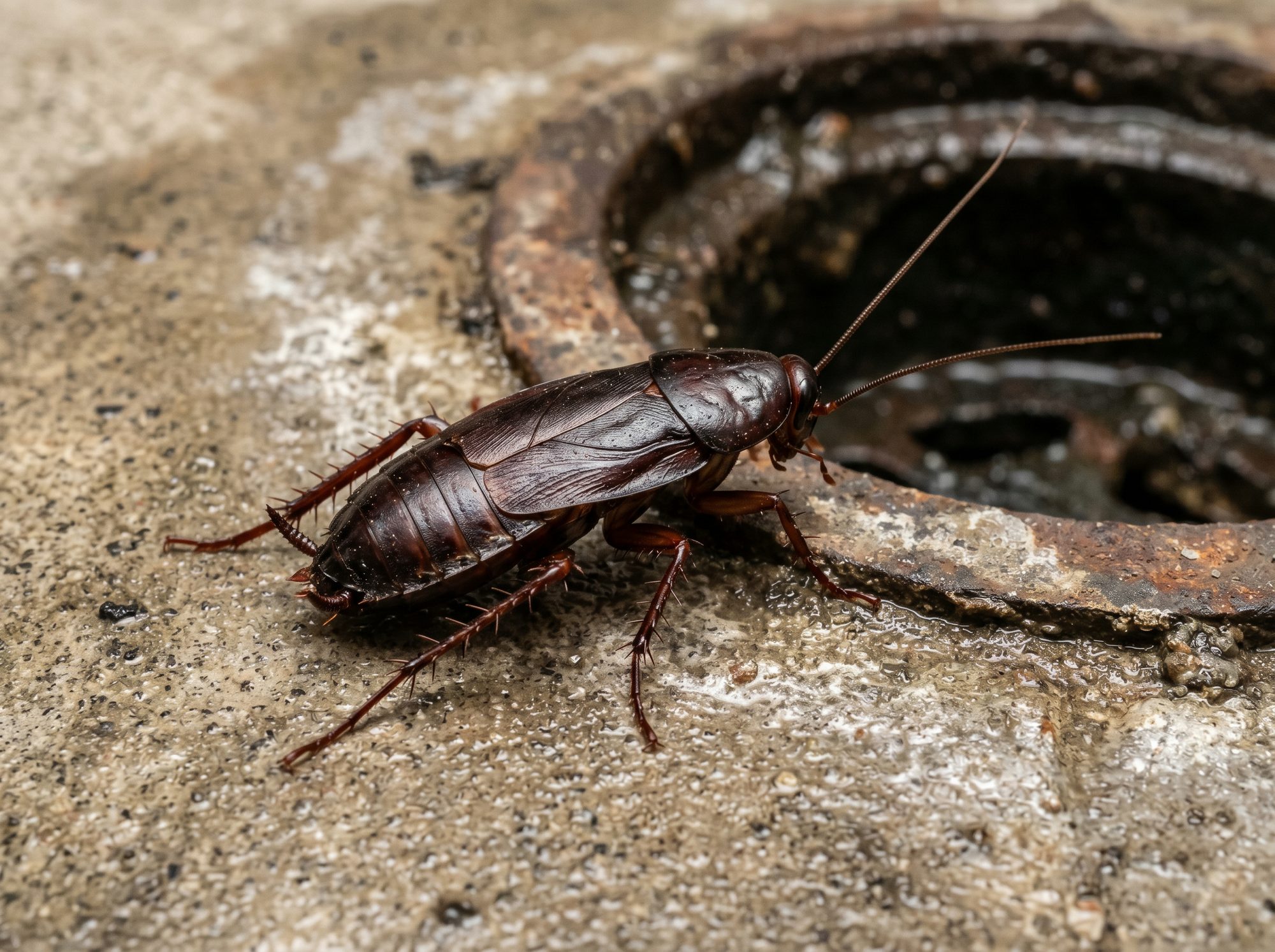 Oriental Cockroach identification photo — Angel Home & Commercial Services pest library